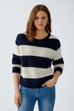 Oui Esmy Wide Striped Sweater