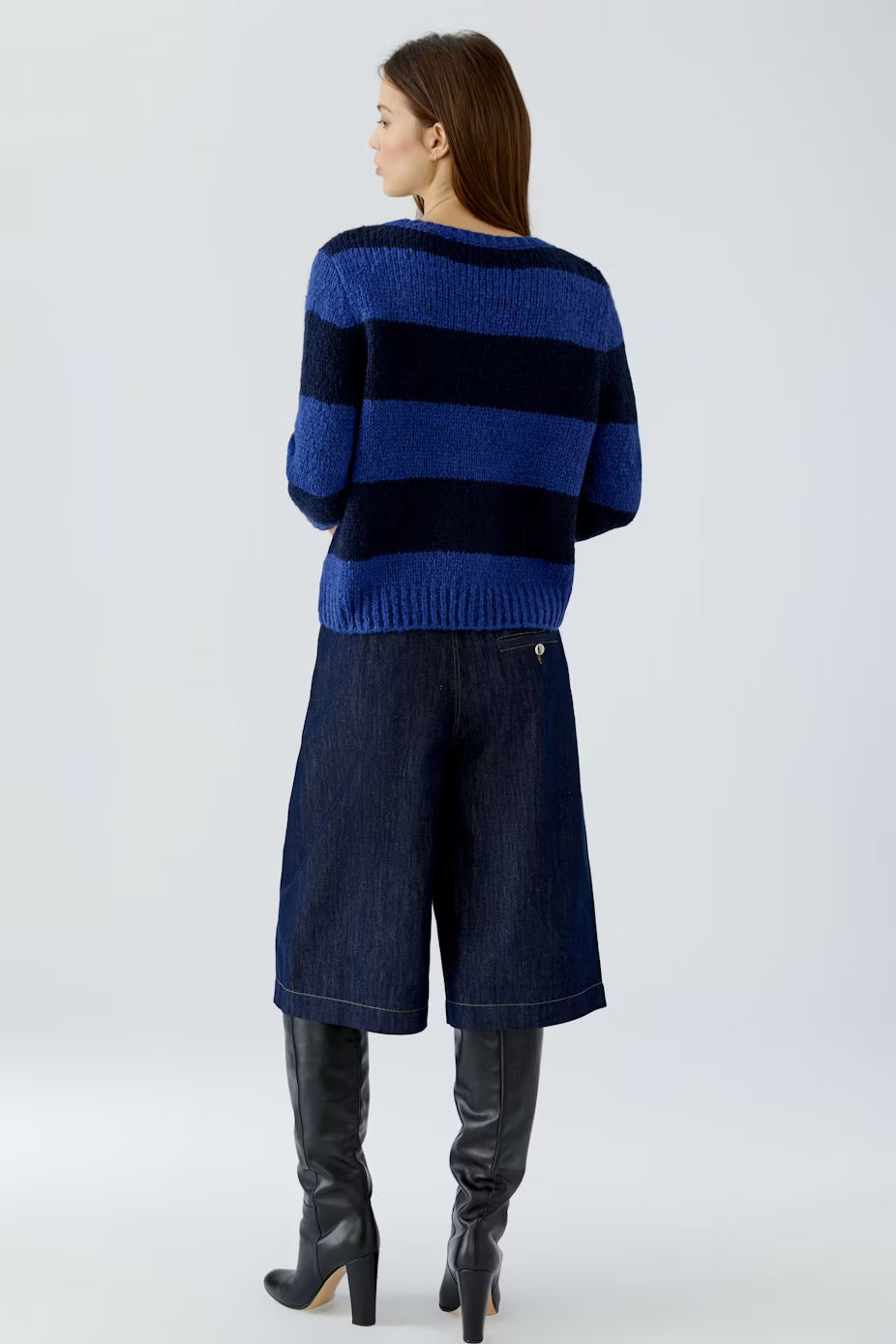 Oui Esmy Wide Striped Pullover