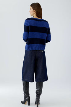 Oui Esmy Wide Striped Pullover