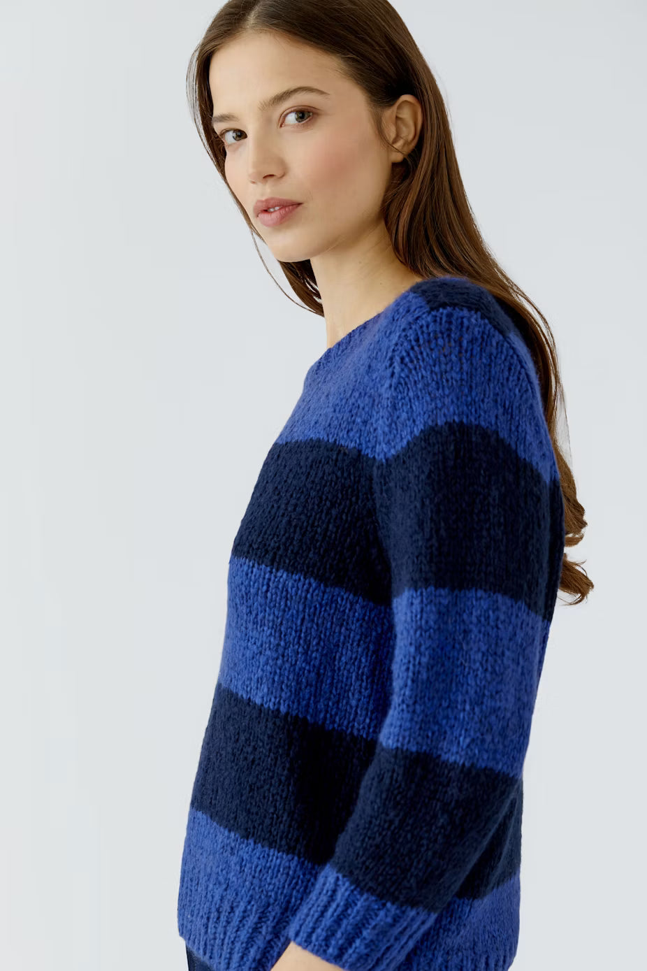 Oui Esmy Wide Striped Pullover