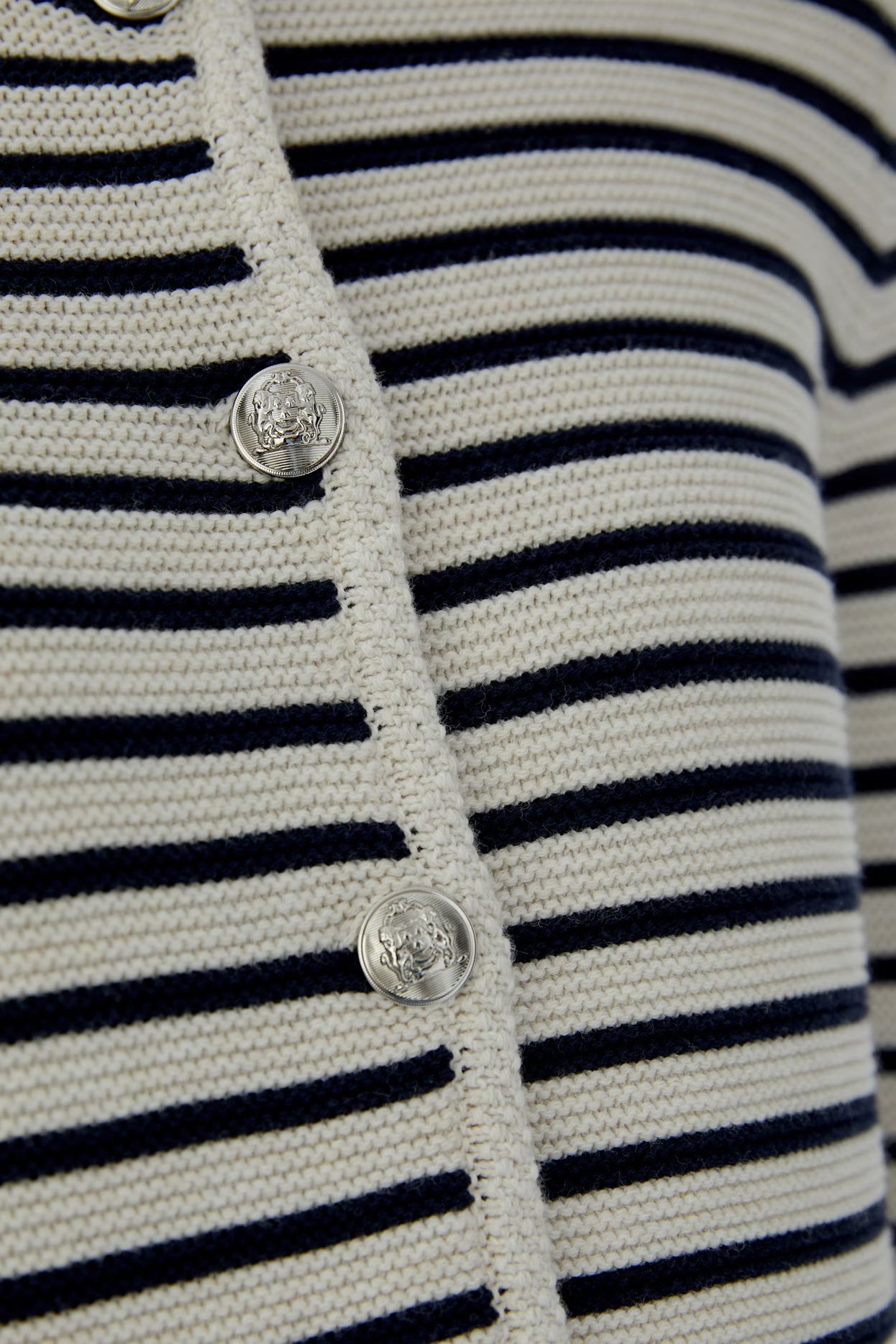 Oui Marea Striped Cardigan