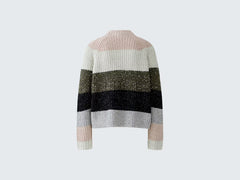 Oui Striped Sweater With Sparkle