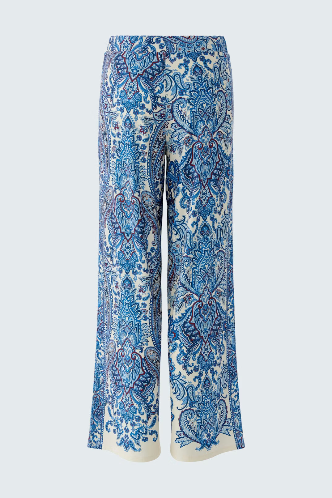 Oui Paisley Print Pull On Pant