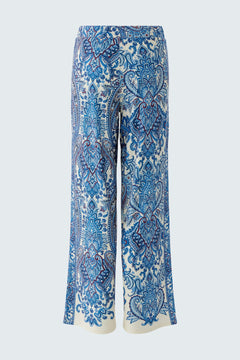 Oui Paisley Print Pull On Pant