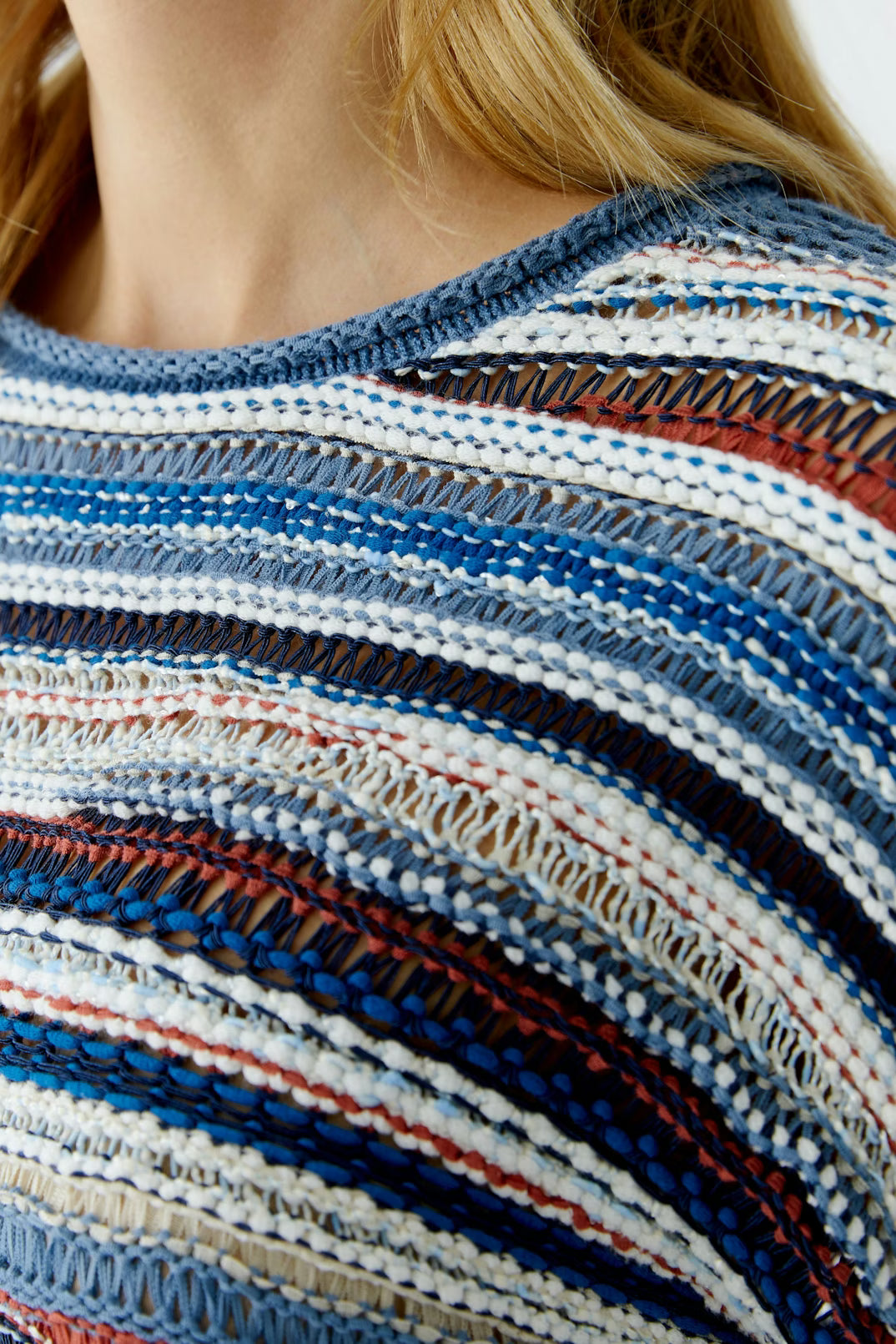 Oui Variegated Stripe Pullover