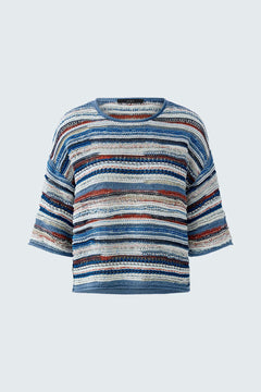 Oui Variegated Stripe Pullover