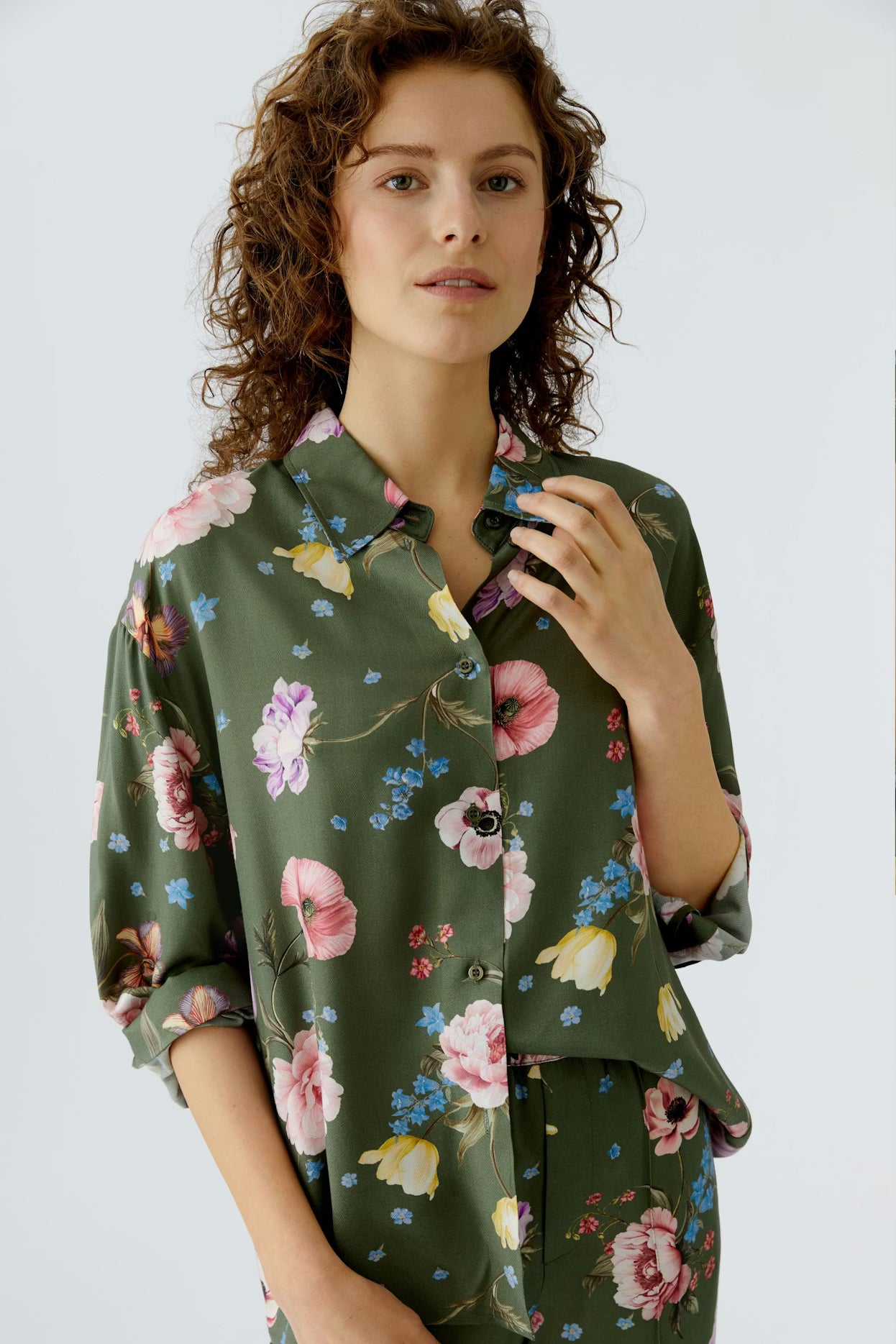 Oui Floral Print Blouse