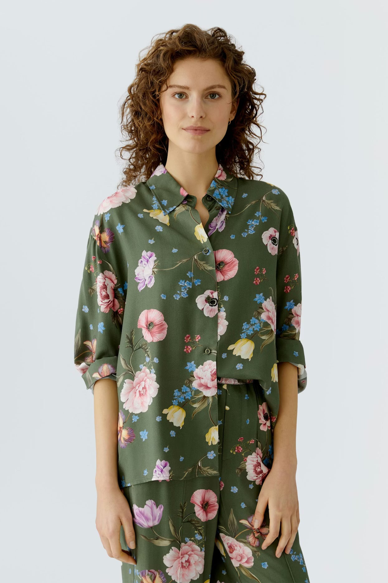 Oui Floral Print Blouse