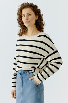 Oui Side Striped Sweater