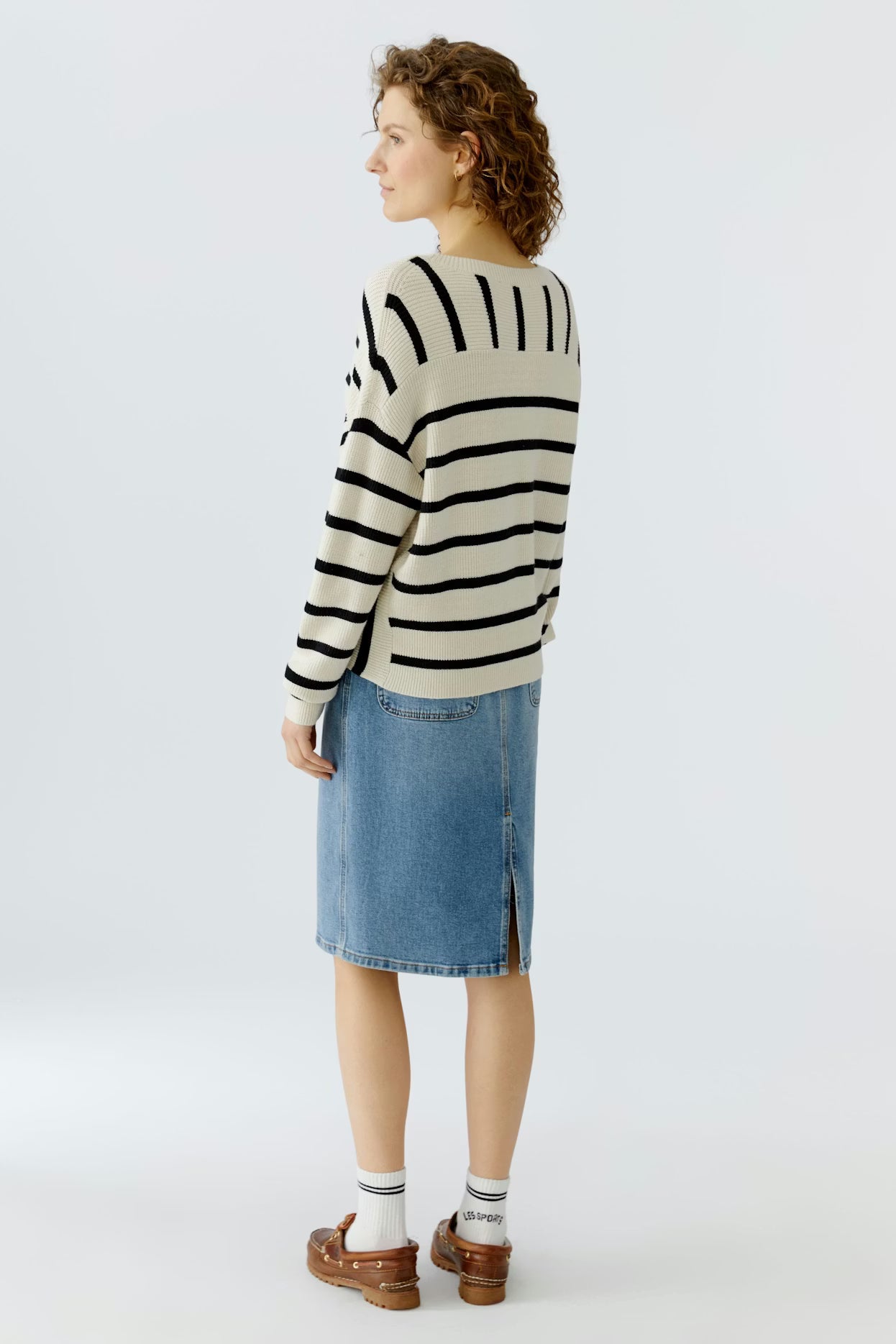 Oui Side Striped Sweater