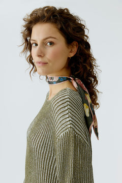 Oui Narrow Floral Scarf