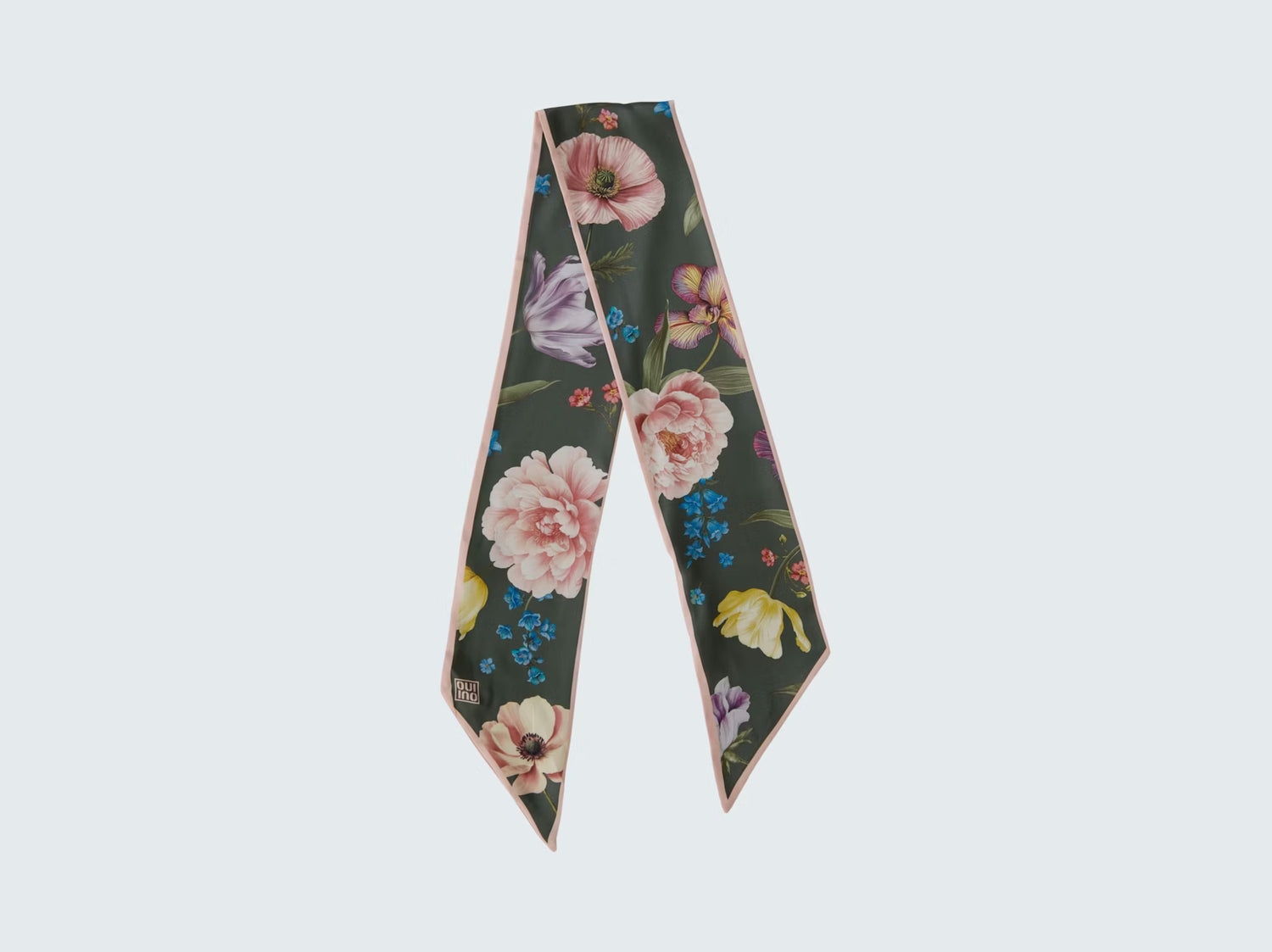Oui Narrow Floral Scarf