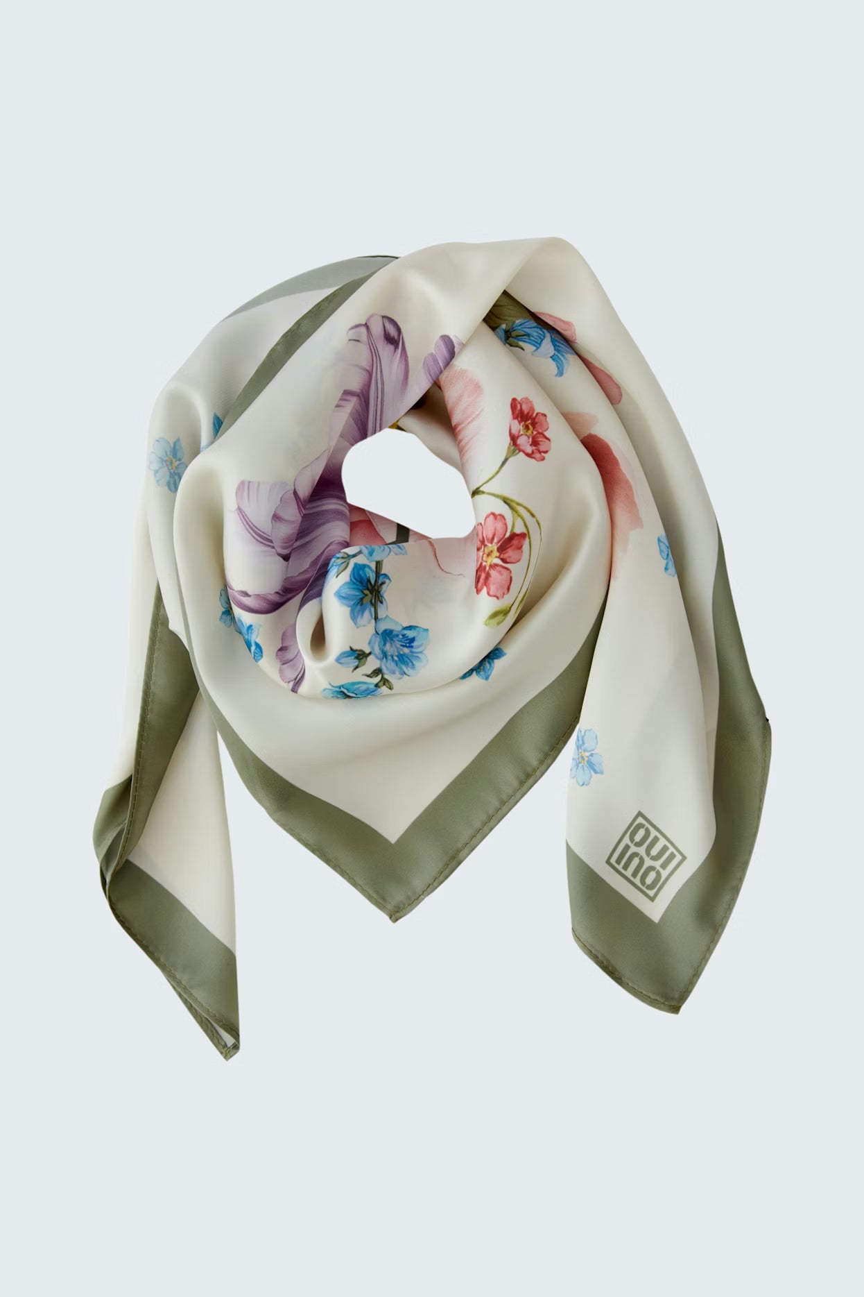 Oui Square Floral Scarf