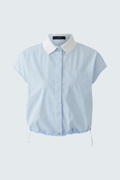 Oui Striped Blouse With Drawcord Style Bottom