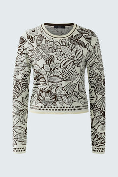 Oui Botanical Knit Sweater
