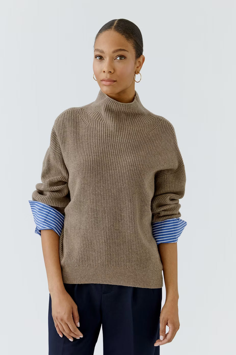 Oui Pullover With Fooler Cuff