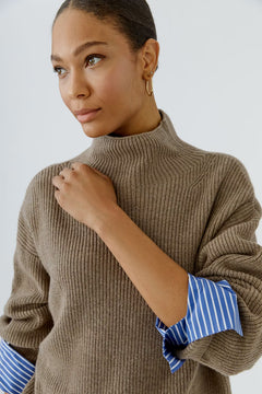 Oui Pullover With Fooler Cuff