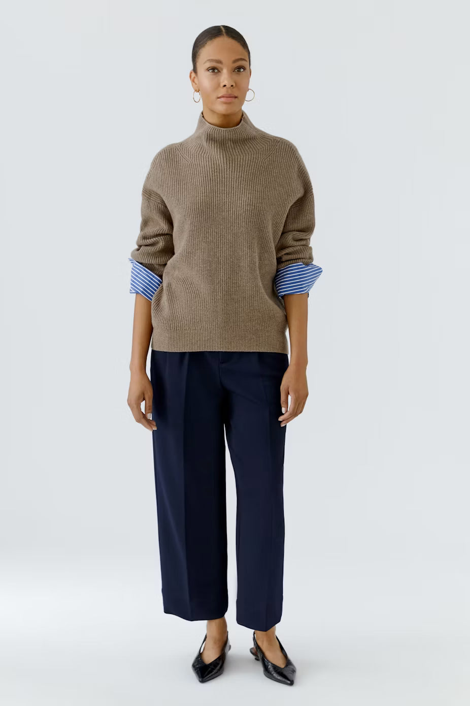 Oui Pullover With Fooler Cuff