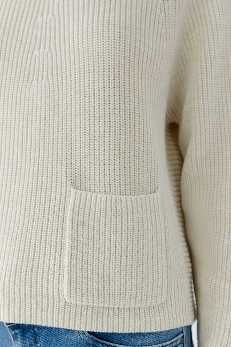Oui Riya Cotton Pullover With Pocket