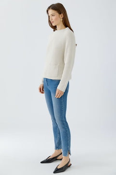 Oui Riya Cotton Pullover With Pocket