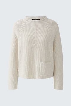 Oui Riya Cotton Pullover With Pocket