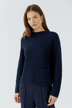 Oui Riya Cotton Pullover With Pocket