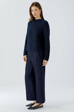 Oui Riya Cotton Pullover With Pocket