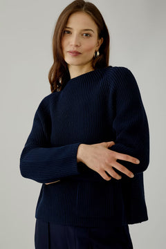 Oui Riya Cotton Pullover With Pocket
