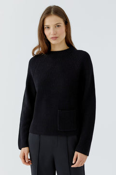 Oui Riya Cotton Pullover With Pocket