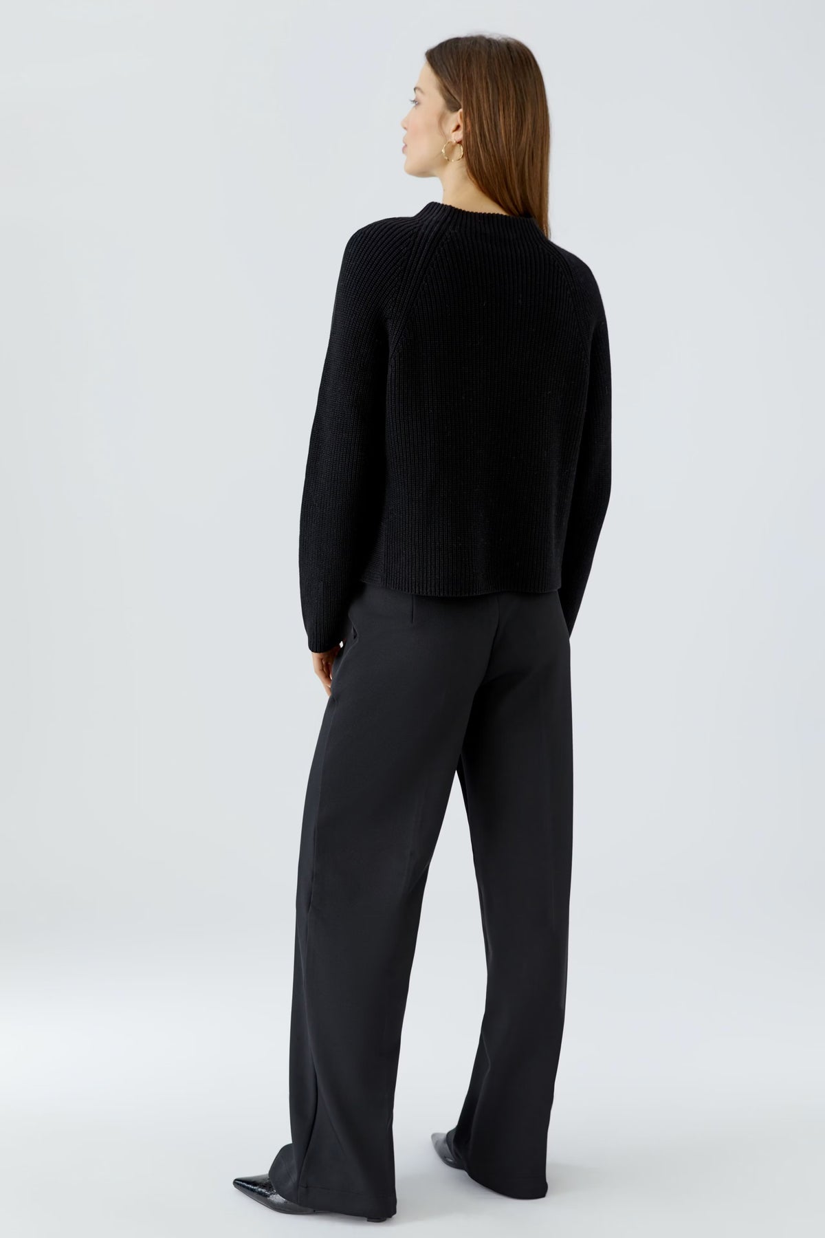 Oui Riya Cotton Pullover With Pocket