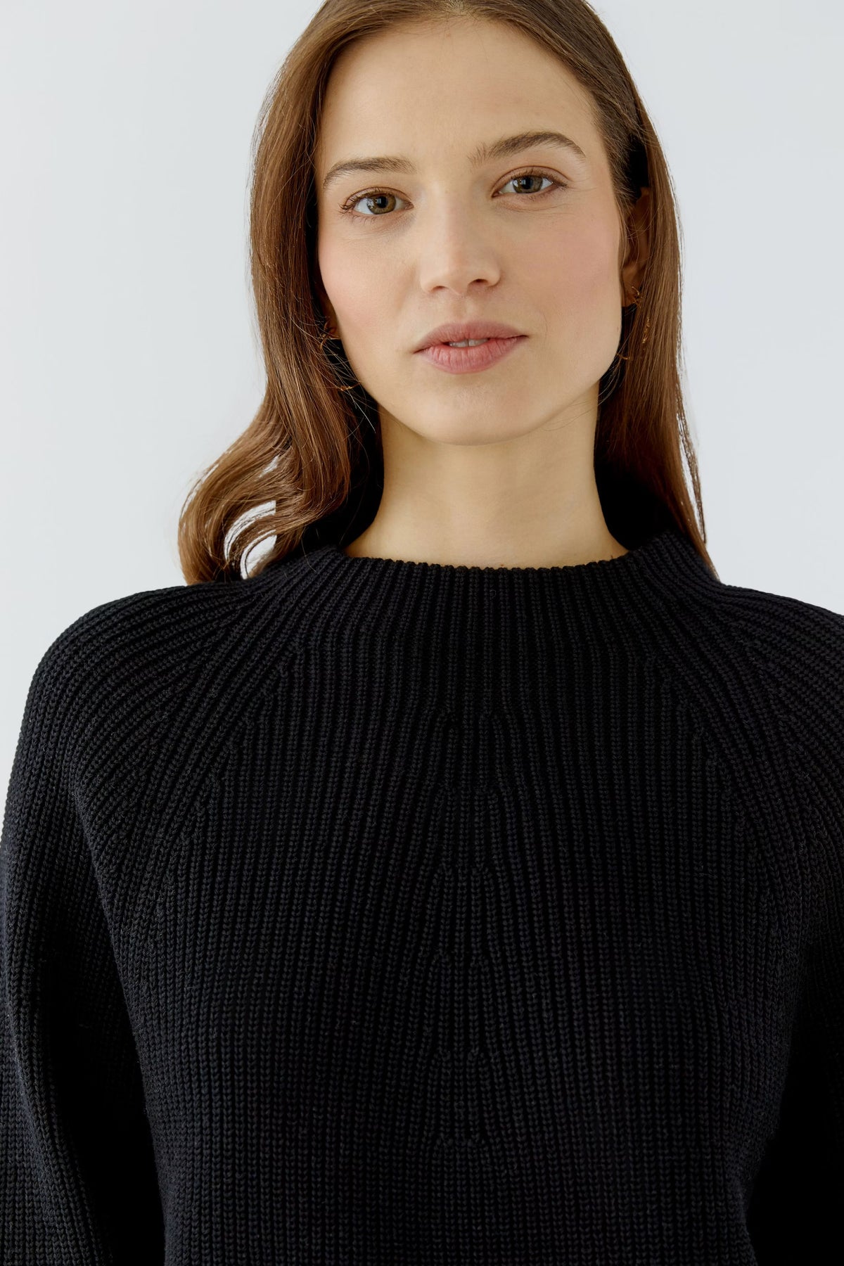 Oui Riya Cotton Pullover With Pocket