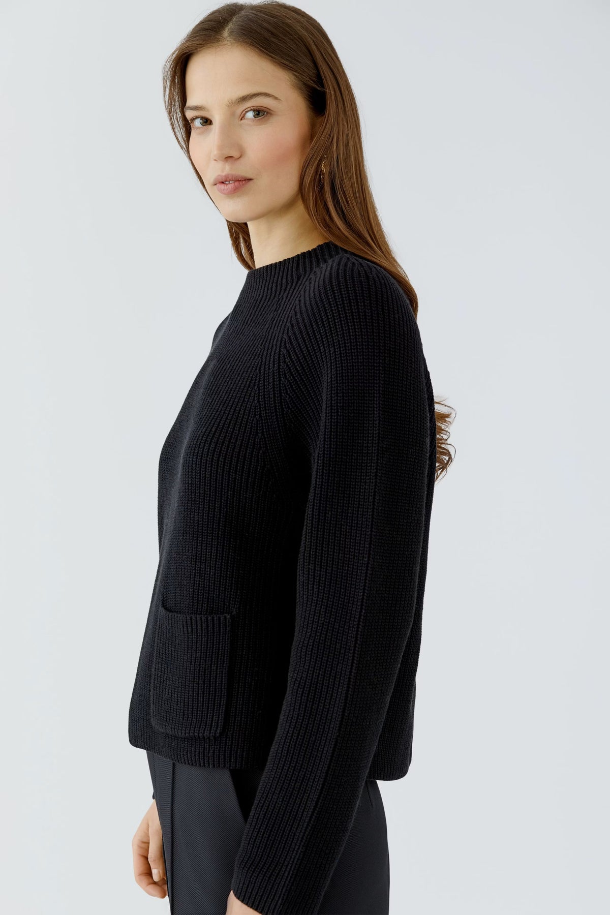 Oui Riya Cotton Pullover With Pocket