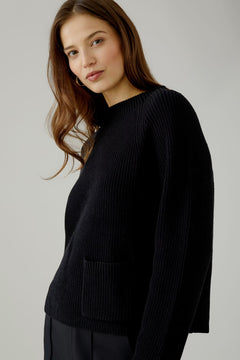 Oui Riya Cotton Pullover With Pocket