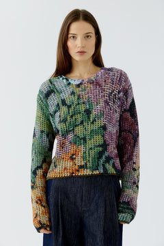 Oui Pixelated Pullover