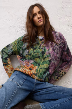Oui Pixelated Pullover