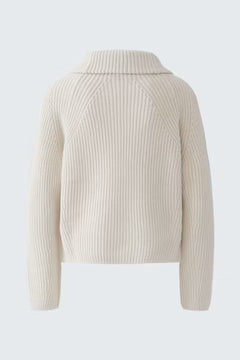 Oui Troyer Cotton Blend 1/4 Zip Pullover