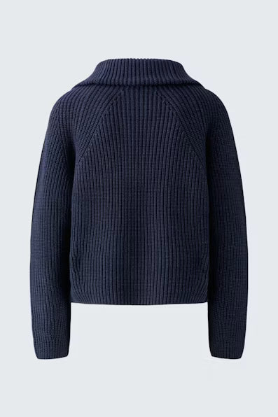 Oui Troyer Cotton Blend 1/4 Zip Pullover