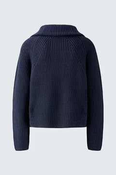 Oui Troyer Cotton Blend 1/4 Zip Pullover