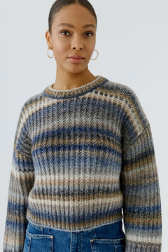 Oui Striped Pullover