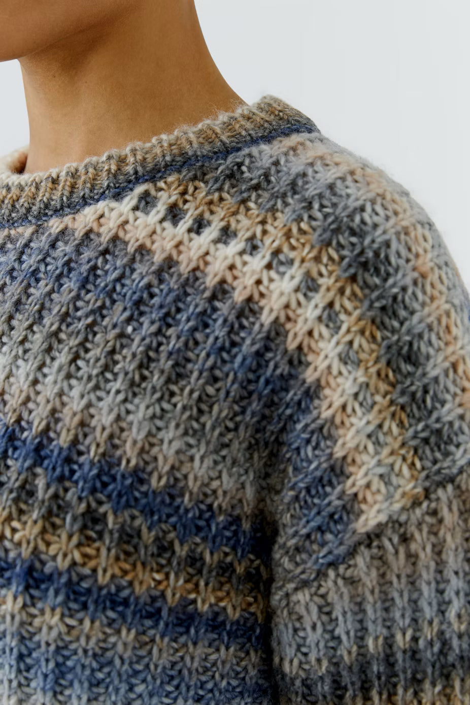 Oui Striped Pullover