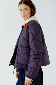 Oui Reversible Quilted Jacket With Collar