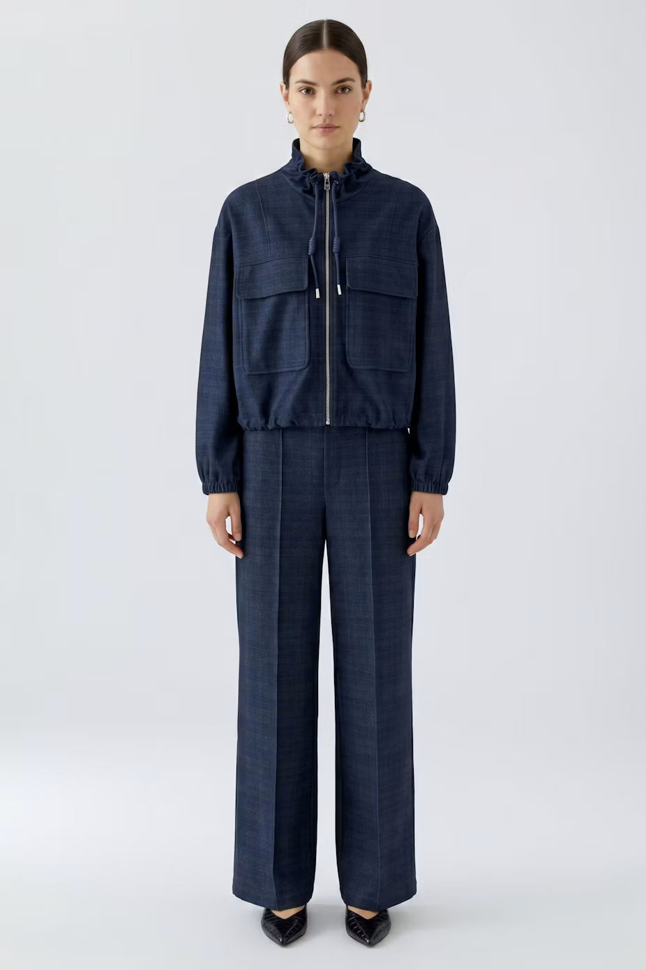 Oui Plaid Trouser