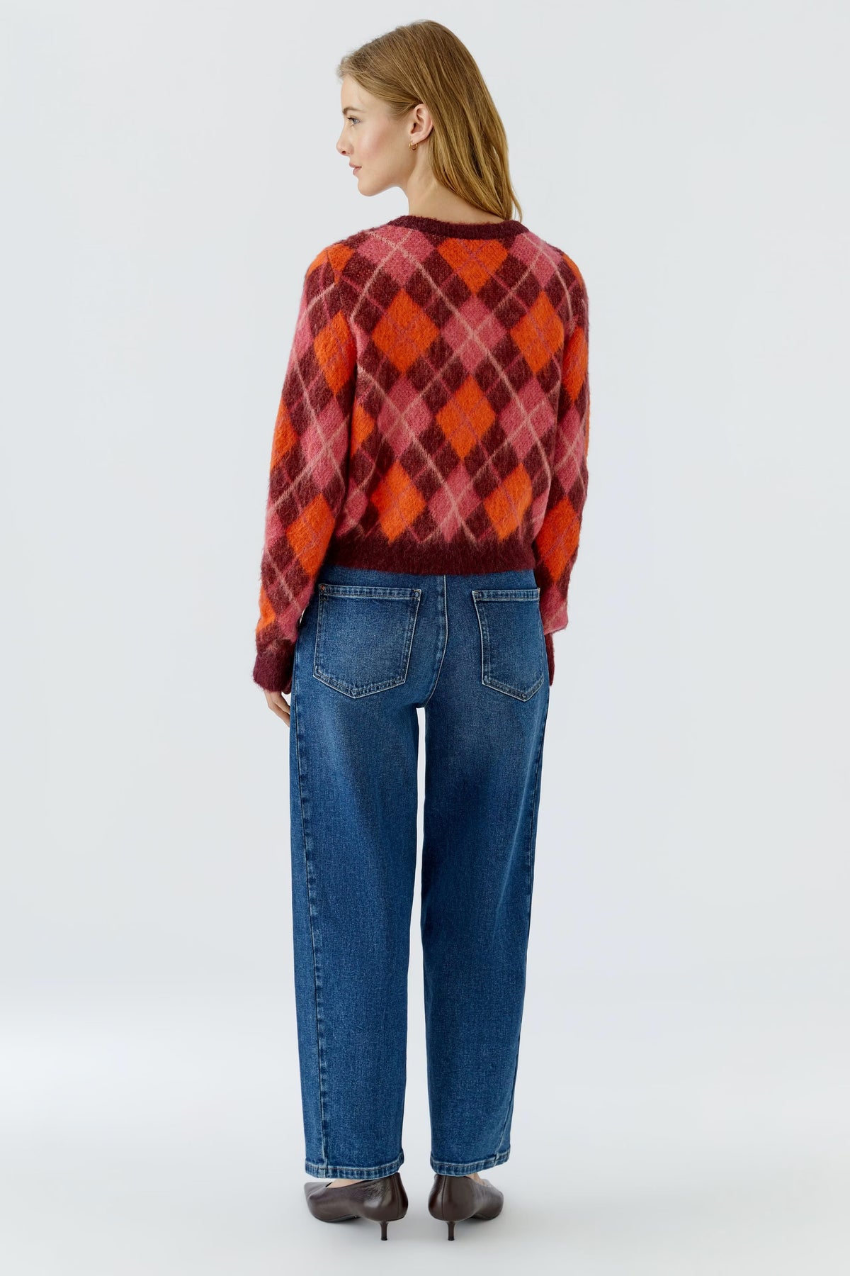 Oui Argyle Sweater