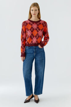 Oui Argyle Sweater