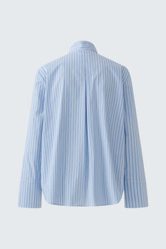Oui Striped Blouse With Bow Tie