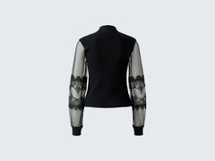 Oui Lace Sleeve Sweater