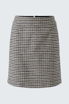 Oui Houndstooth Skirt