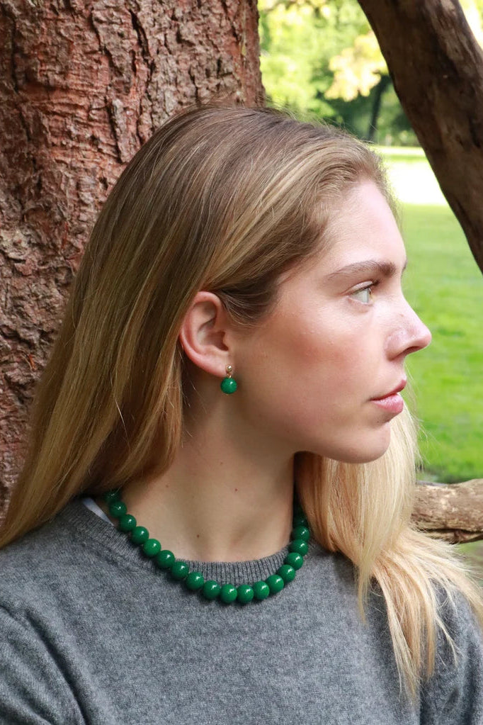 Soï Faro Green Jade Luck Necklace