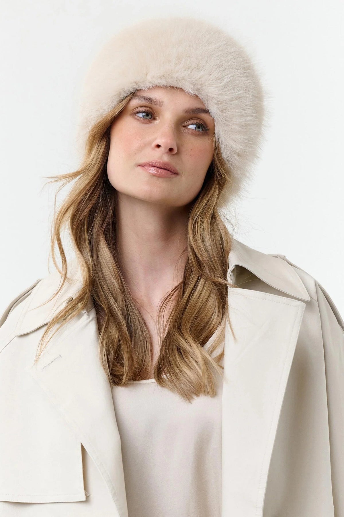 Fraas Loevenich Faux Fur Pillbox Hat