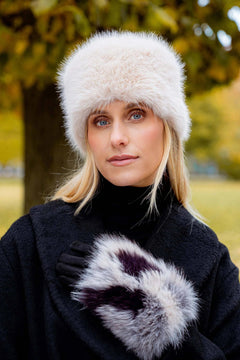 Fraas Loevenich Faux Fur Pillbox Hat